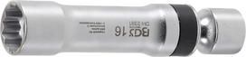 Galvutė žvakėms šarnyrinė 12 kampų, su atramine spyruokle | 10 mm (3/8") | 16 mm (2391)