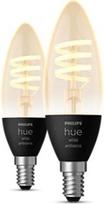 HueWA Bulb 4.4W (30W) Fil Candle E14 EU 350lm 2200-4500K 2 pcs. 929003145202 | 8719514411869