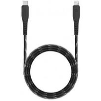 Energea „NyloFlex Lightning to USB-C 1.5m“, juodas