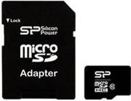 Memory card 16GB, MicroSDHC, Class 10, SD adapter, Black SP016GBSTH010V10SP | 4712702618815