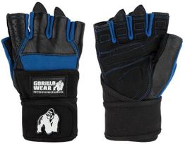 Gorilla Wear Dallas Wrist Wraps Gloves - Black/Blue