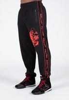 Gorilla Wear Buffalo Old School Workout Pants - Black/Red