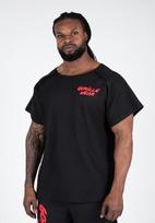 Gorilla Wear Augustine Old School Workout Top - Black/Red