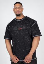 Gorilla Wear Saginaw Oversized T-Shirt - Washed Black