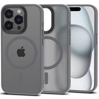 Pilkas permatomas/matinis dėklas "Tech-Protect Magmat Magsafe" telefonui iPhone 15 Pro