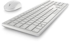 DELL KM5221W Pro Wireless Keyboard and Mouse Set | Batteries included | White - JAV raidžių išsidėstymas