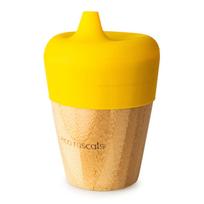 Vaikiškas puodelis iš bambuko Yellow