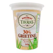 Grietinė TIKRAS, 30% rieb., 360 g