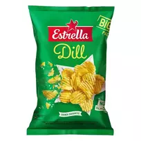 Bulvių traškučiai su krapais ESTRELLA, 180 g