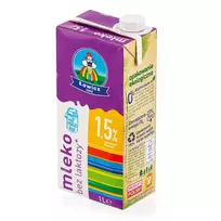 UAT pienas 1,5% rieb. LOWICZ, be laktozės, 1 l