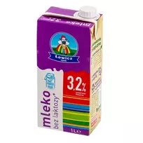 UAT pienas LOWICZ, be laktozės, 3,2% rieb., 1 l