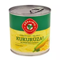 Saldieji konservuoti kukurūzai KĖDAINIŲ, 340 g