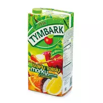Įvarių vaisių ir morkų vitaminizuotas nektaras TYMBARK, 2 l
