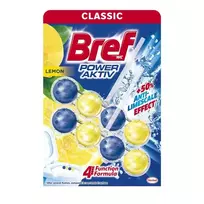WC valiklis-gaiviklis BREF POWER AKTIV LEMON, 100 g