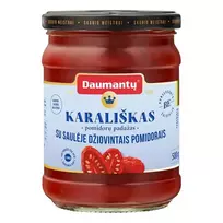 Karališkas pomidorų padažas su saulėje džiovintais pomidorais DAUMANTŲ, 500 g
