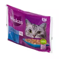 Konservuotas ėdalas katėms žuvies rinkinys WHISKAS, 400 g