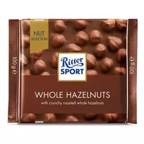 Pieninis šokoladas su neskaldytais riešutais RITTER SPORT, 100 g