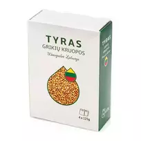 Grikių kruopos TYRAS, 4x125 g