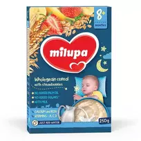 7-grūdų košė su braškėmis 8+ mėn MILUPA, 250 g