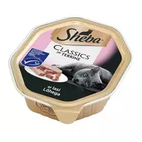 Konservuotas kačių ėdalas su lašiša SHEBA, 85 g