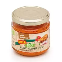 Daržovių užtepėlė su paprika ir anakardžių riešutais BILLA BIO, 180 g