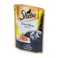 Konservuotas kačių ėdalas su vištiena SHEBA, 85 g