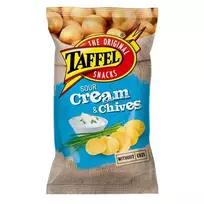 Traškučiai TAFFEL SOUR CREAM & CHIVES, 180 g