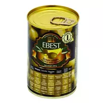 Žaliosios alyvuogės įdarytos citrina EBEST, 300 g