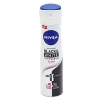 Moteriškas purškiamasis dezodorantas NIVEA BLACK & WHITE, 150 ml