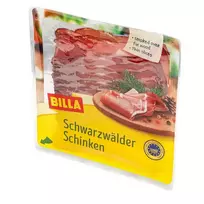 Black Forest šaltai rūkytas kumpis BILLA, 100 g