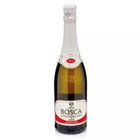 Baltas, pusiau sausas, gazuotas putojantis aromatizuotas nealkoholinis vynas BOSCA ANNIVERSARY (0%), 750 ml