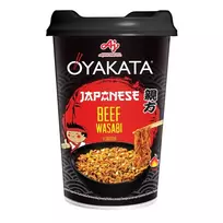 Greitai paruošiami makaronai OYAKATA JAPANESE BEEF WASABI, 93 g