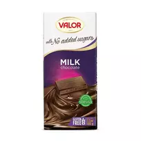 Pieniškas šokoladas be pridėtinio cukraus VALOR, 100 g