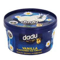 Vanilės skonio ledai DADU, 800 ml
