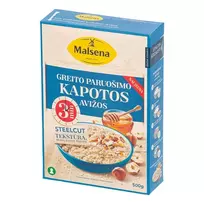 3 min. paruošimo kapotos avižos MALSENA STEEL CUT, 500 g