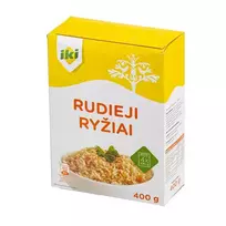 Ilgagrūdžiai rudieji ryžiai IKI, 4x100 g