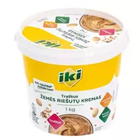 Traškus žemės riešutų kremas IKI, 1 kg