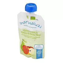 Ekologiška obuolių, kriaušių ir persikų tyrelė MARMALUZI (nuo 6 mėn.), 90 g