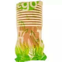 Puodeliai su spauda ECO GO, 10 vnt.
