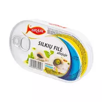 Silkių filė aliejuje GRAAL, 170 g