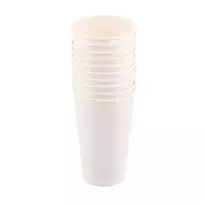 Popieriniai puodeliai balti 480 ml., 10 vnt.