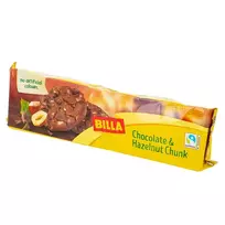Sausainiai su šokoladu ir lazdyno riešutais BILLA, 150 g