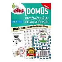 Žurnalas OHO ĮVAIRŪS KRYŽAŽODŽIAI IR GALVOSUKIAI, 1 vnt.