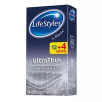 Prezervatyvai LIFESTYLES ULTRATHIN, 16 vnt.