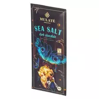 Ekologiškas juodasis šokoladas su jūros druskos kristalais MULATE ORGANIC SEA SALT, 80 g