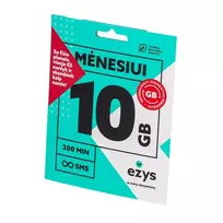 Ežys pakuotė 10GB mėnesiui