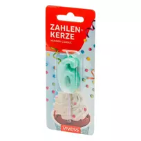 Žvakutė tortui VIVESS skaičius 6