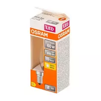 LED lemputė OSRAM Retrofit, skaidri, CL A60, E14, 6W, 806lm