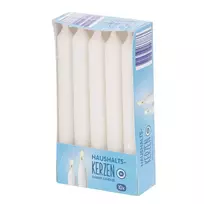Stalo žvakės JA! WITHOUT JA! baltos spalvos, 10 vnt.