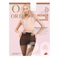 Moteriškos pėdkelnės ORI CRISTAL 20 DEN, 3 dydis, spalva NERO